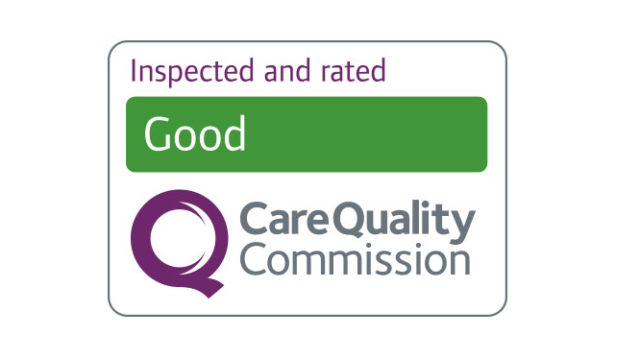 Inspected and rated Good by Care Quality Commission logo