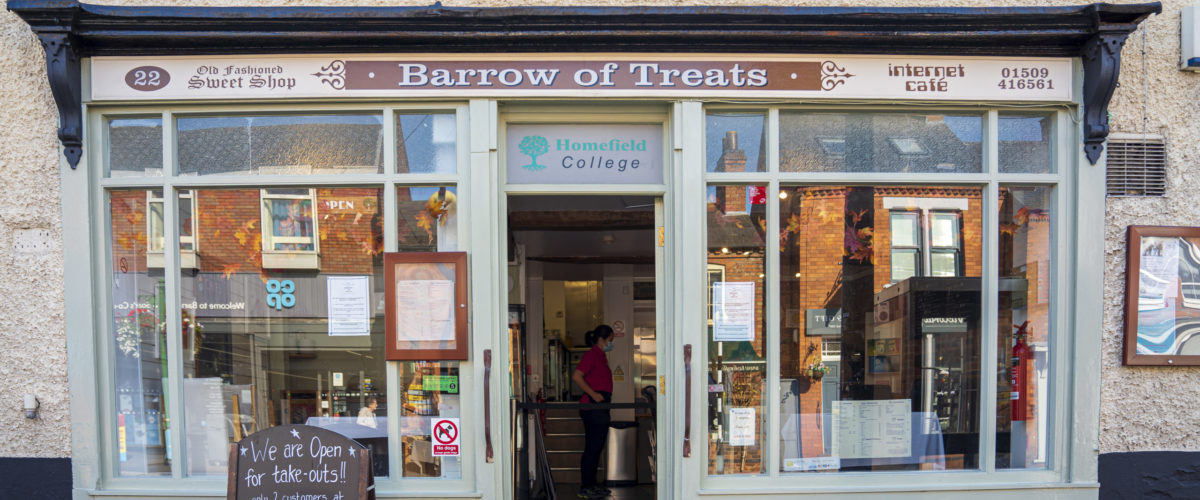 Barrow of Treats cafe shopfront
