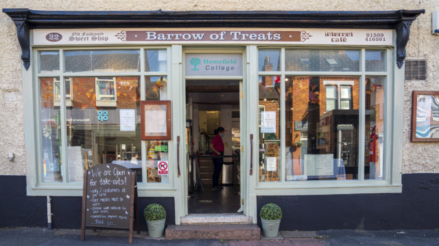 Barrow of Treats cafe shopfront