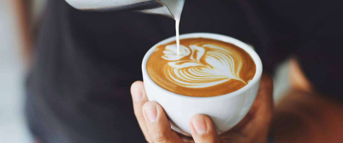 Flat white coffee