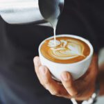 Flat white coffee
