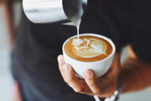 Flat white coffee